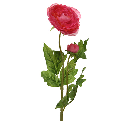 Renoncule rose synthétique - Plantes et fleurs artificielles
