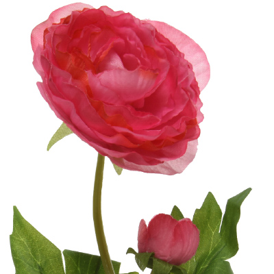 Renoncule rose synthétique - Plantes et fleurs artificielles-1