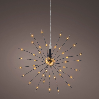 Étoile polaire cuivre 60 micro-leds - Décors lumineux