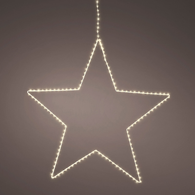Étoile à suspendre 130 micro-leds avec câble lumineux - Décors lumineux