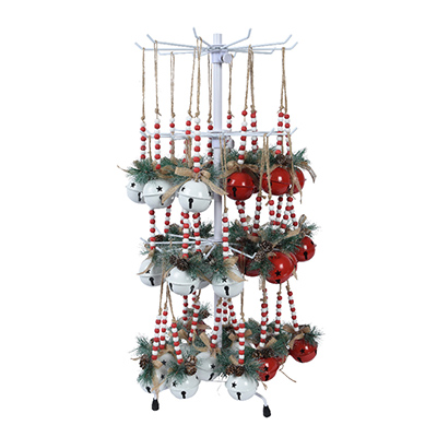 Grelot avec perles et décor de Noël - Décors à suspendre-1