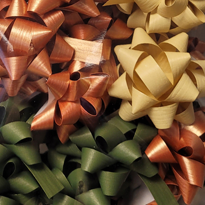 Assortiment étoiles adhésives kaki, cuivre, beige - ø 50 mm - sachet de 50 - Étoiles adhésives, Noeuds à tirer-1