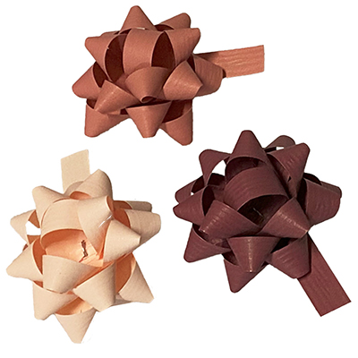 Assortiment étoiles adhésives rose pâle, vieux rose, amarante - ø 50 mm - paquet de 50 - Étoiles adhésives, Noeuds à tirer