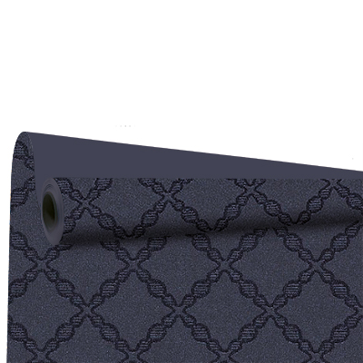 Papier cadeau Grata bleu mat motif brillant recto-verso 70 cm x 25 m 100% recyclé 80 g/m² – Le rouleau - Papier cadeaux couchés à motifs