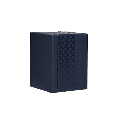 Papier cadeau Grata bleu mat motif brillant recto-verso 70 cm x 25 m 100% recyclé 80 g/m² – Le rouleau - Papiers cadeaux à motifs-2