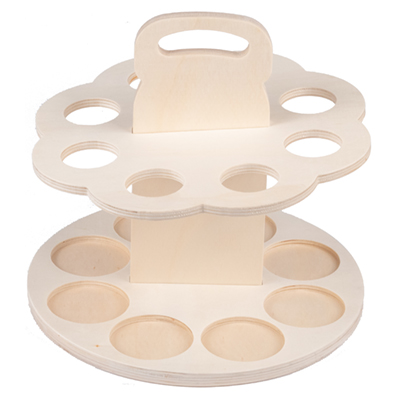 Tourniquet porte bouteilles de bière en bois avec poignée 8 bières 33 cl - Mètres de bières, Emballages pour bouteilles de bières