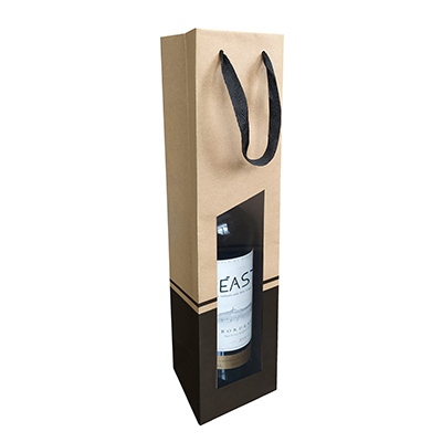 Sacs cartonnés 1 bouteille Séduction Line - Sacs pour bouteilles de vin-1