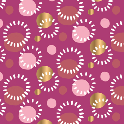 Papier cadeau Mathilde - Papier cadeaux couchés à motifs