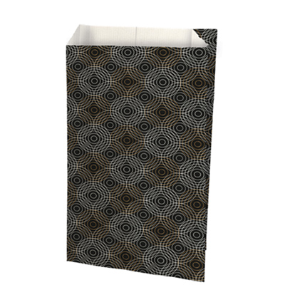 Pochette cadeau papier Perrine 18 + 6 x H 35 cm - Lot de 150 - Pochettes cadeaux à motifs