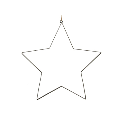 Étoile en métal noir à suspendre - hauteur 49 cm - Étoiles à suspendre