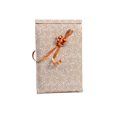 Pochette cadeau couché blanc origami cuivre 70g/m² 12+4,5x19,5 cm – Paquet de 250 - Pochettes cadeaux à motifs-5