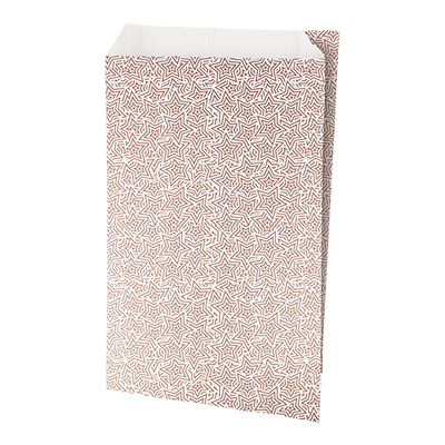 Pochette cadeau couché blanc origami cuivre 70g/m² 12+4,5x19,5 cm – Paquet de 250 - Pochettes cadeaux à motifs