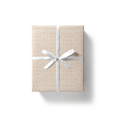 Papier cadeau couché blanc origami étoiles cuivre 70 cm x 100 m 70 g/m² – le rouleau - Papier cadeaux couchés à motifs-5