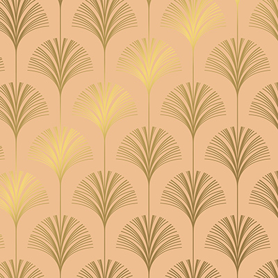 Papier cadeau Pampa couché blanc 70 cm x 50 m, sable / or, 80 g/m² - Papiers cadeaux à motifs