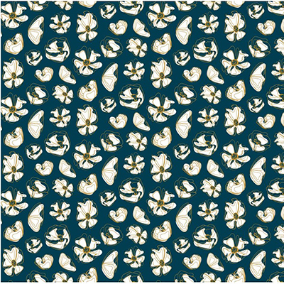 Papier cadeau Floraline - Papier cadeaux couchés à motifs