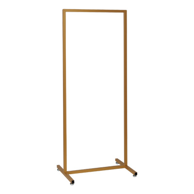 Portant droit fixe 60 x 152 cm métal doré - Portants droits