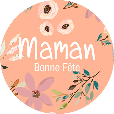 Étiquettes cadeaux adhésives Bonne Fête Maman - Étiquettes cadeaux adhésives