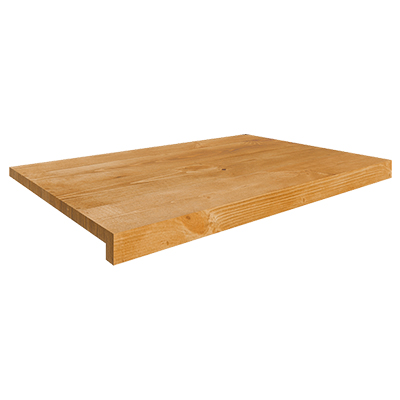 Tablette bois massif brun L66,5 x P41,8 cm - Modèle d'étagère pour boutique - Tablettes Bois Brut