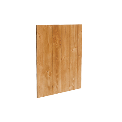 Fond gondole bois plein pin massif brun 62,7 x 80 cm - fond pour gondole - panneau bois pour gondole - Fonds Bois