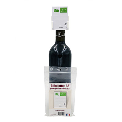 Affichettes pour bouteilles infos / prix Bio - Étiquettes diverses