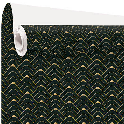 Papier cadeau Rétro - Papier cadeaux couchés à motifs-1