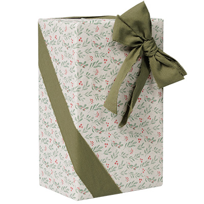 Papier cadeau herbe houx vert/rouge 70 cm x 25 m 65 g/m² – le rouleau - Papiers cadeaux à motifs-2