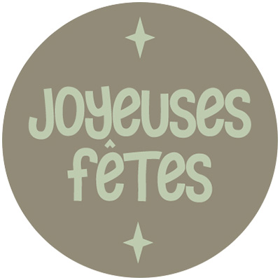 Assortiment étiquettes adhésives Joyeuses Fêtes ø 35 mm - Paquet de 500 - Étiquettes cadeaux adhésives-1