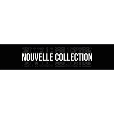 Affiche Nouvelle collection horizontale 90 x 20 cm noir/blanc - Affiches Nouvelle collection