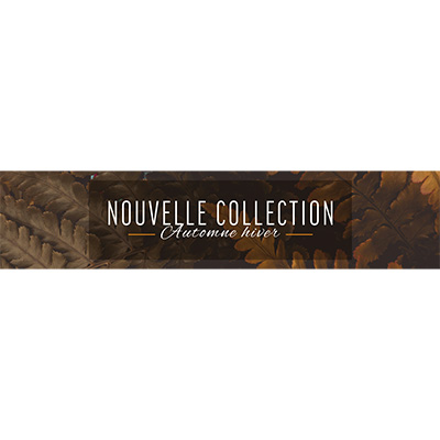 Affiche Nouvelle collection automne/hiver 90 x 20 cm - Marron / Feuillage - Affiches Nouvelle collection