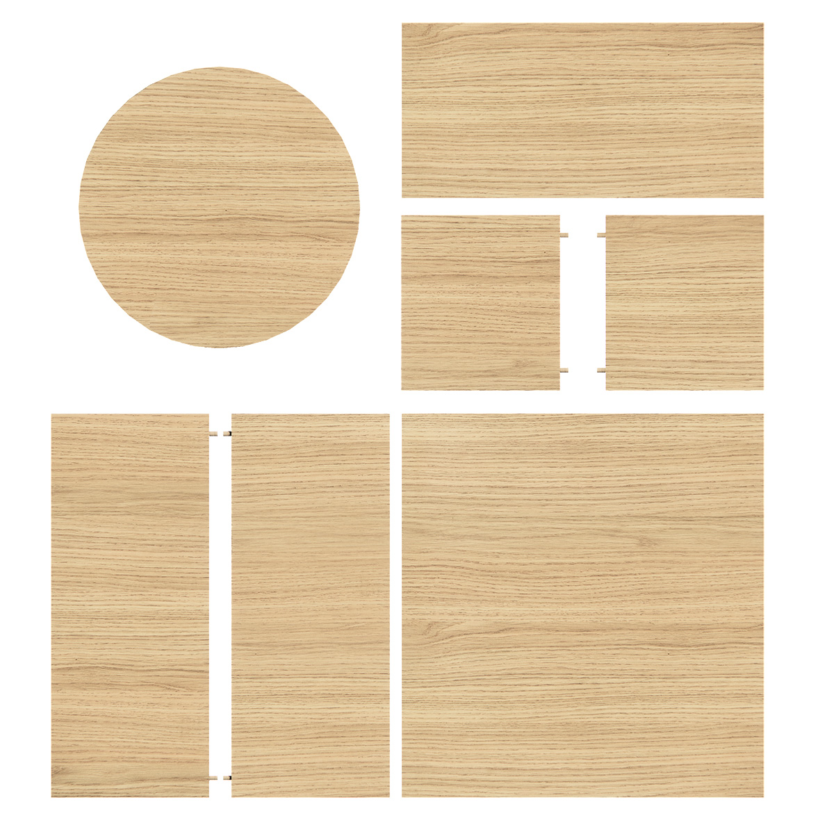 Joue de comptoir Vincenza + tablette ronde - Comptoir Global