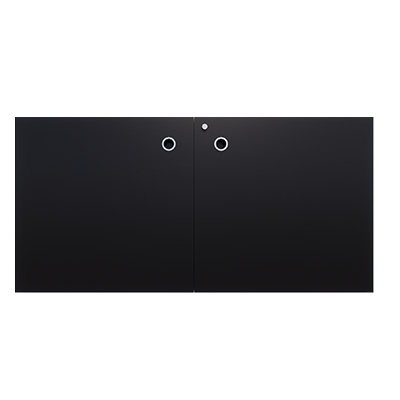 Portes Soft Black + Serrure pour réf. 38784 - Comptoirs Boutique