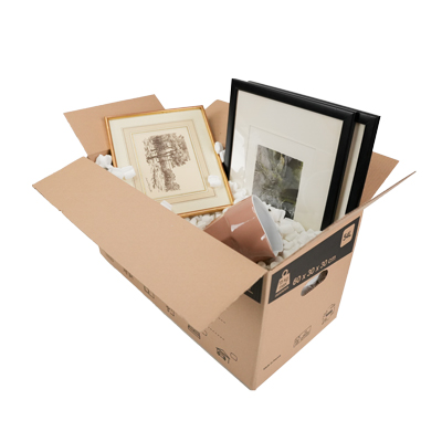 Caisse américaine carton, carton simple cannelure 60x30x30cm, paquet de 20 - Caisses américaines cartons-11