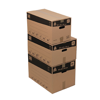 Caisse américaine carton, carton simple cannelure 60x40x30cm, paquet de 20 - Caisses américaines cartons-5