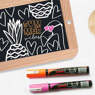 Marqueurs craie fluo pointe ronde 1,8 - 2,5 mm, lot de 4 pièces - Marqueurs-1