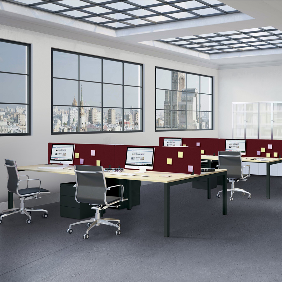 Bureau Astrolite 140 x 80 x H 72 cm noir / nebraska - Buronomic© - Bureaux Astrolite-1