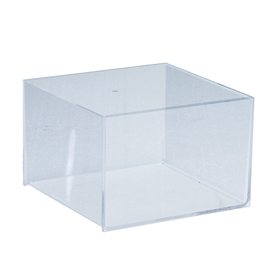 Bac de présentation en plexi - 15 x 15 x H 10 cm - Supports Plexi