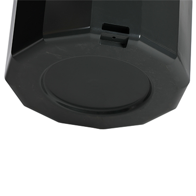 Cendrier extérieur sur pied, plastique, noir - Poubelles professionnelles-4