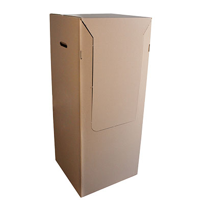 Caisse penderie carton double cannelure 50 x 50 x 120 cm - Housses à vêtements