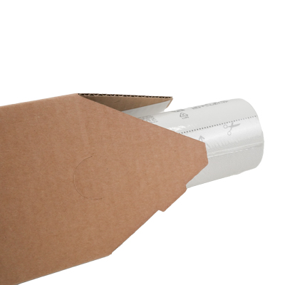 Tube carton triangulaire brun avec fermeture adhésive - Tubes Postaux-3