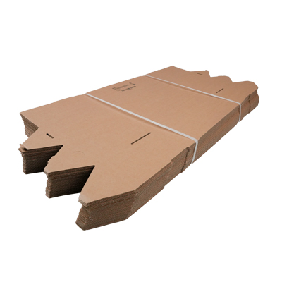 Tube carton triangulaire brun avec fermeture adhésive - Tubes Postaux-1