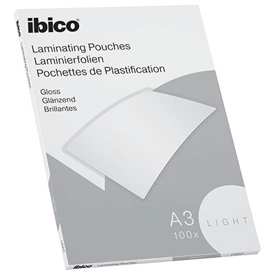 100 pochettes de plastification A3 - 80 µ - brillantes - Plastifieuses