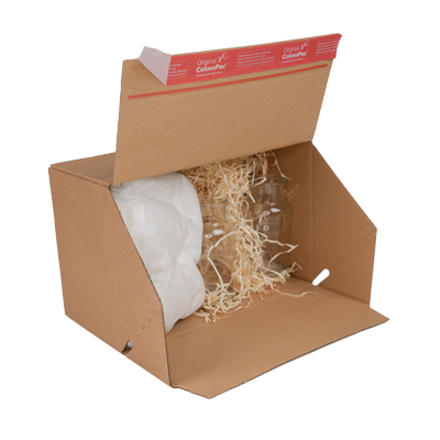 Boîte d'expédition Colompac à fond auto et fermeture adhésive 29,4x19,4x13,7 cm - Cartons d'expédition, Boîtes carton-1