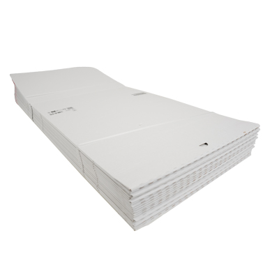 Boîte d'expédition blanche aller-retour fermeture adhésive 44,5x37,9x13 cm - Cartons d'expédition, Boîtes d'expédition-1