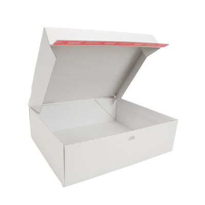 Boîte d'expédition blanche aller-retour fermeture adhésive 44,5x37,9x13 cm - Cartons d'expédition, Boîtes d'expédition-3