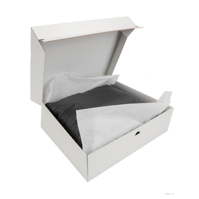 Boîte d'expédition blanche aller-retour fermeture adhésive 44,5x37,9x13 cm - Cartons d'expédition, Boîtes d'expédition-5