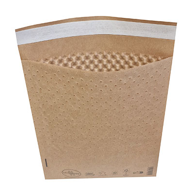 Pochettes matelassées à bulles kraft bi-couches 18x26,5 cm - Enveloppes à bulles