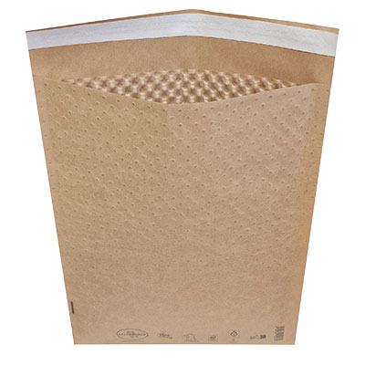 Pochettes matelassées à bulles kraft bi-couches 35x47 cm - Enveloppes à bulles