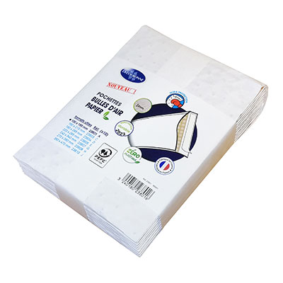 Pochette matelassée à bulles kraft bi-couches 10x16,5cm - Paquet de 200 - Enveloppes à bulles