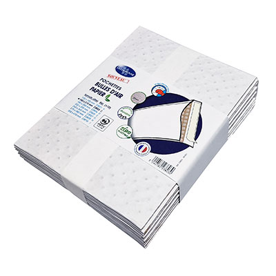 Pochettes matelassées à bulles kraft bi-couches 15 x 21,5 cm - Blanc - Paquet de 10 - Enveloppes à bulles