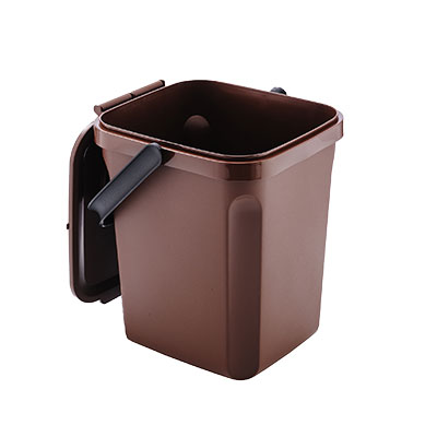 Poubelle à déchets organiques de 10 L avec poignée - Poubelles professionnelles-1